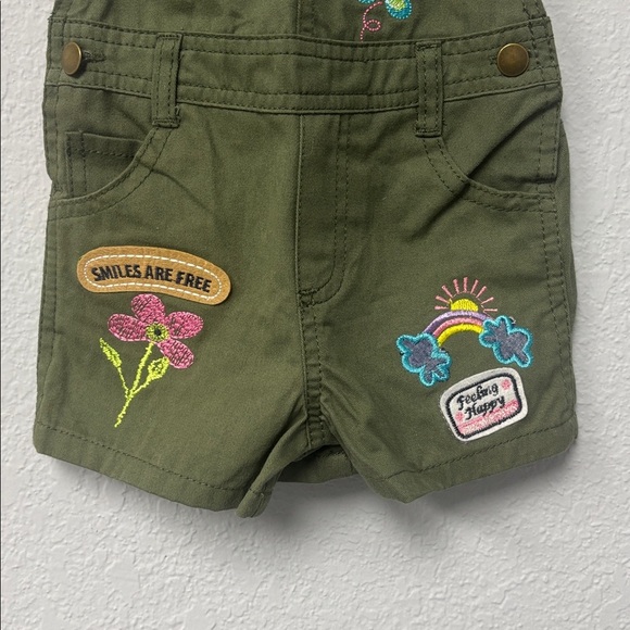 Little Lass OliveGrn 3T AdjustableOvershorts w Patches&Five Pockets,ExclntCndtn. - Picture 3 of 9